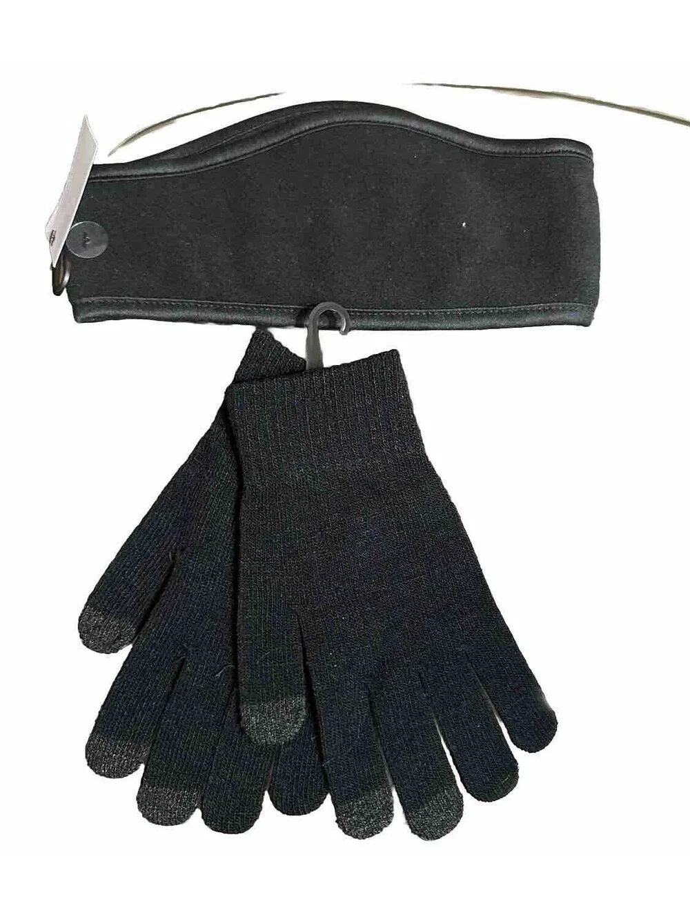 West Loop FleecWomens Touchscreen Gloves And Headband Set For Texting Smartphone